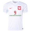 Maillot de Supporter Pologne LEWANDOWSKI 9 Domicile Coupe du Monde 2022 Pour Homme